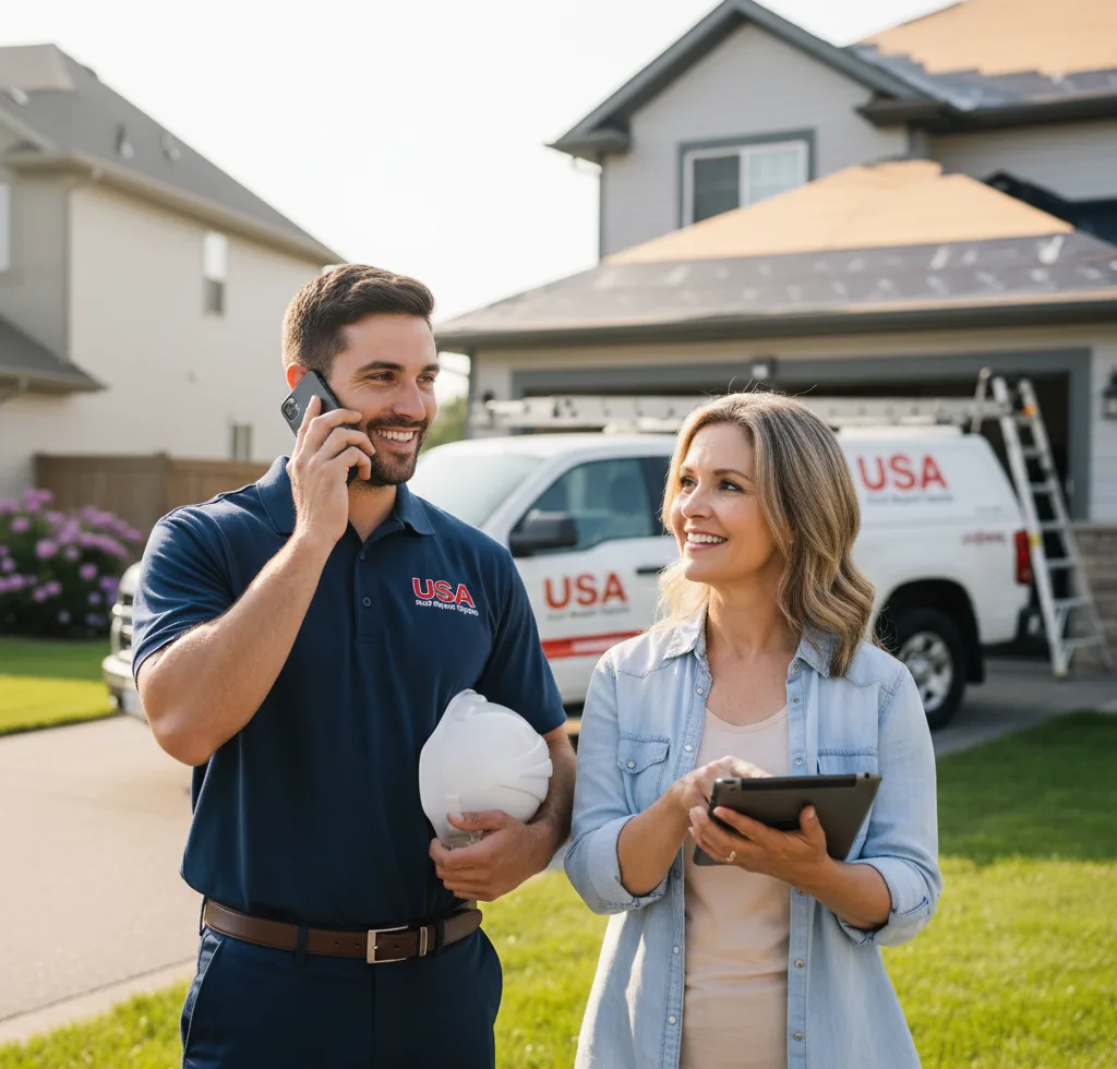 USA Roof Repair Experts customer support in Corry